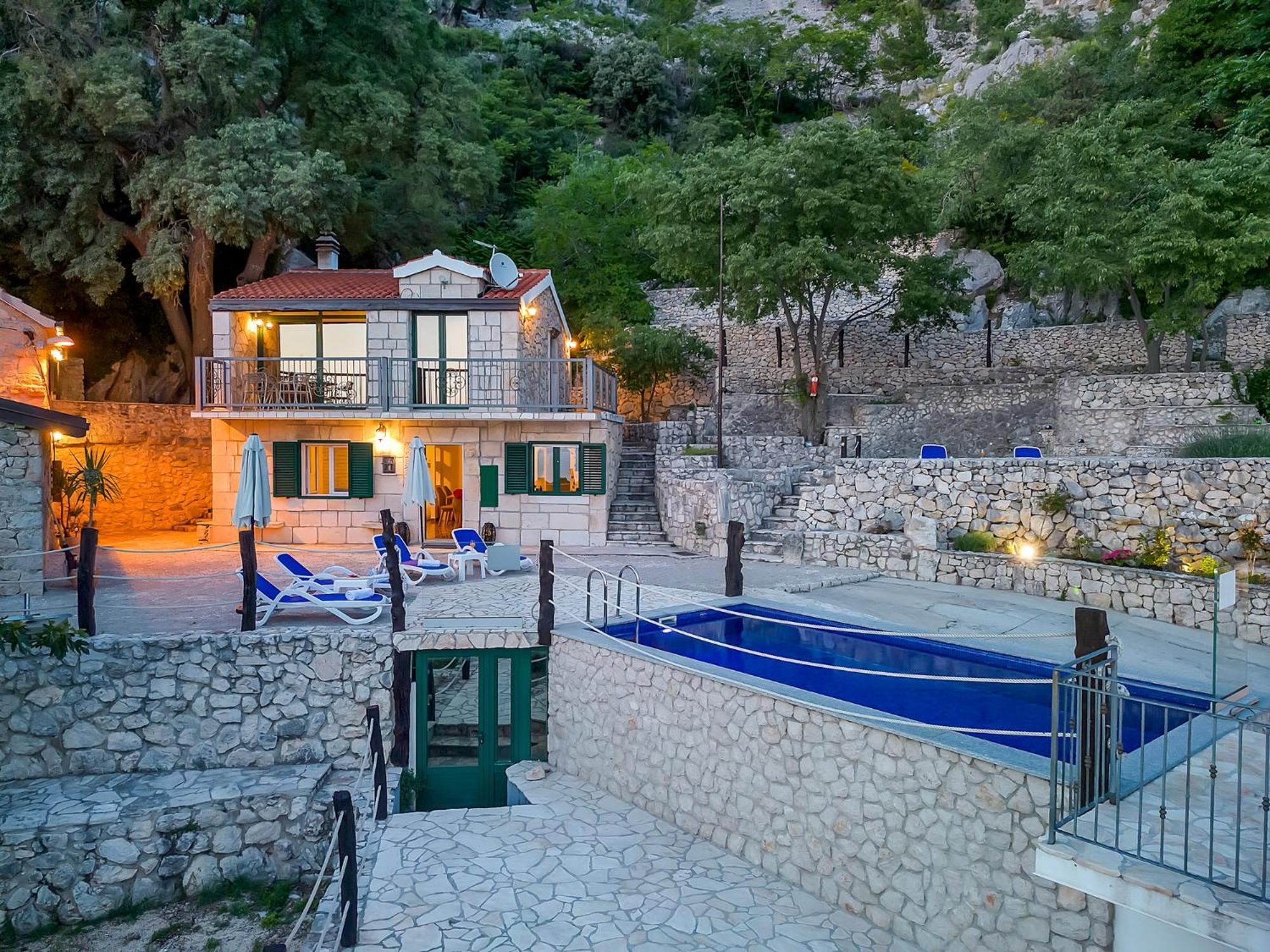 Stonehouse Residence In Makarska With Heated Pool Exterior foto